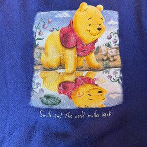 Vintage Winnie The Pooh Disney Store Sweatshirt Adult Large Purple
